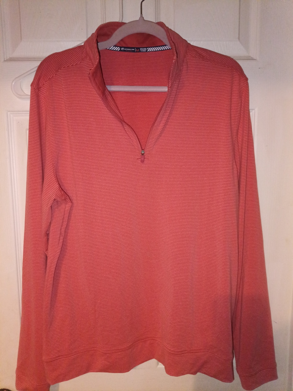 Southern Tide Coral Quarter-Zip Long Sleeve Pullover